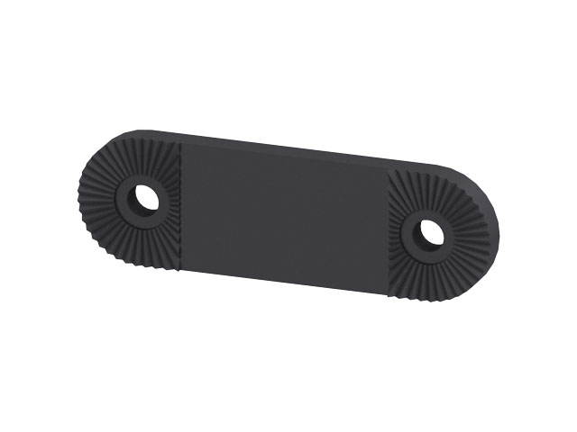 Extension Clip 90mm, toothing, black