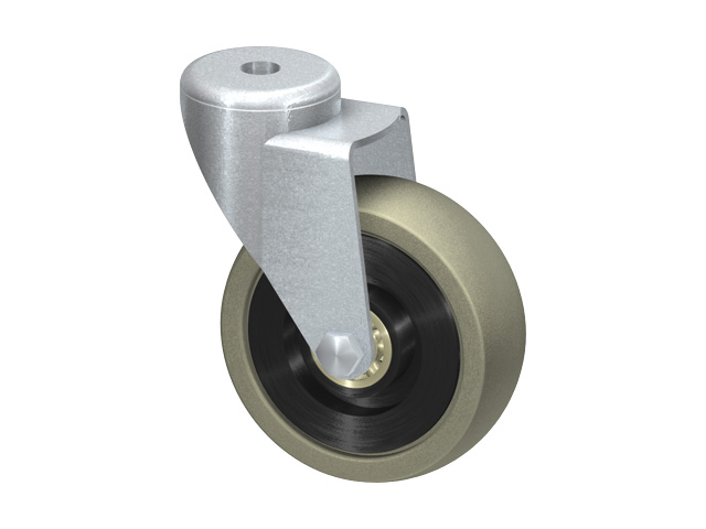 Swivel Castor D75, rubber