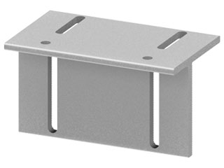 Support Angle 100 12/23, ungrooved