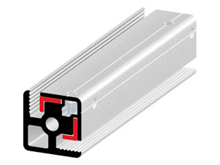 Clamp Profile 30 90°, with strips