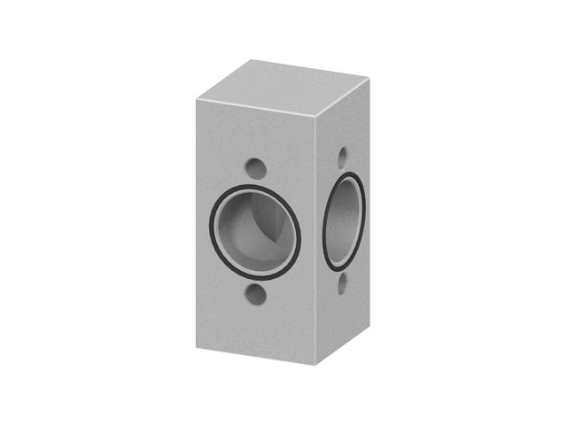 Pneumatic Corner Connector 40x80