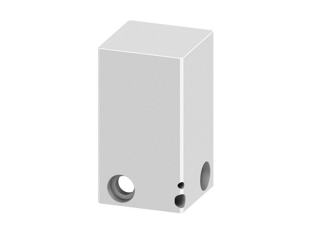 Contour piece for the 3 axis adjustment Block 50x50x87