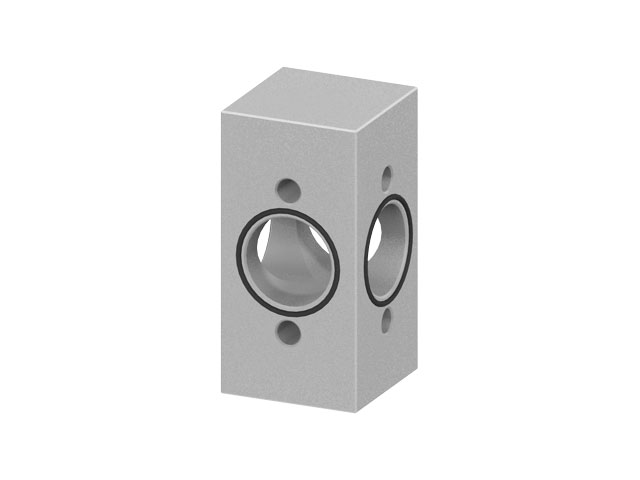 Pneumatic Cross Connector 40x80
