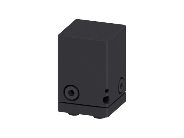 3 axis adjustment Block 50x50x75, black
