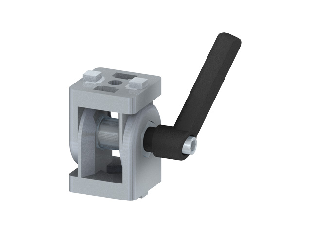 Hinge 40x40, clamp lever