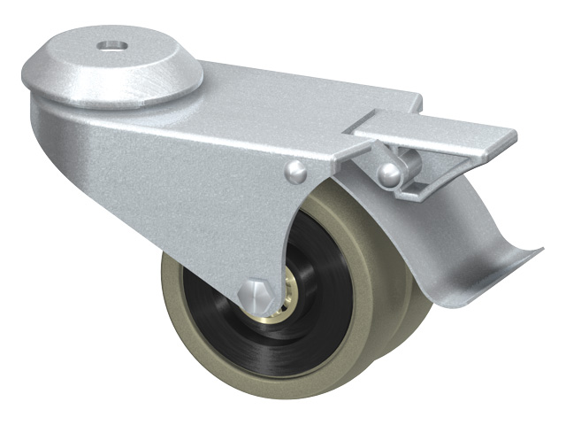 Double Castor D75, braked