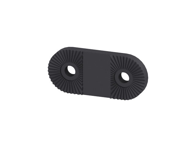Extension Clip 50mm, toothing, black