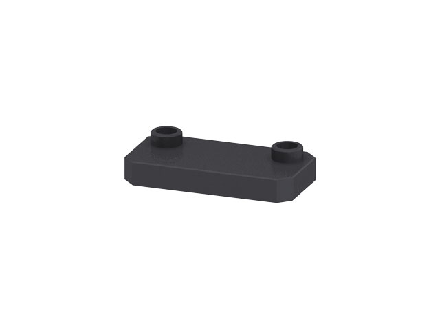 Connection Plate 25 35x70, black