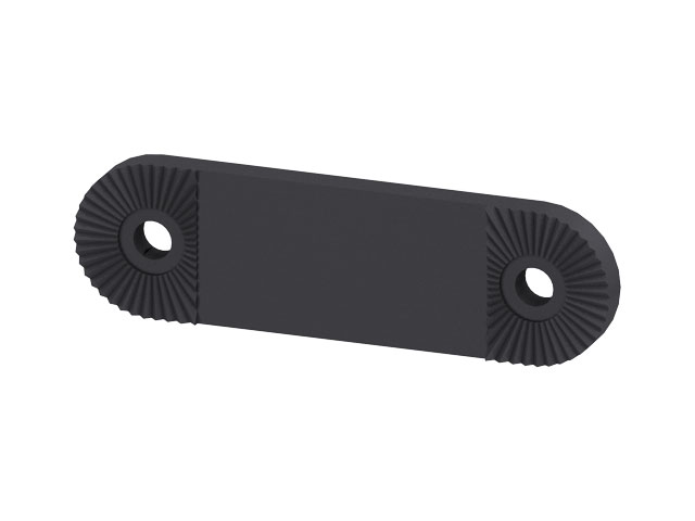 Extension Clip 100mm, toothing, black