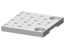 Adapter Foot Plate grid base 275x280x30