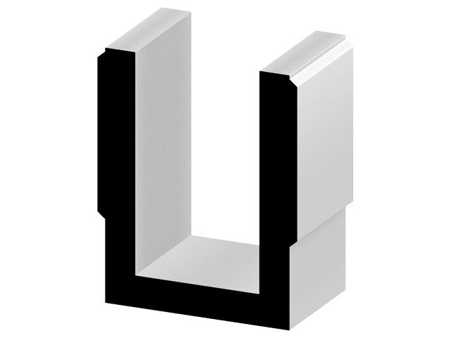 U-Profile mounting 80, natural