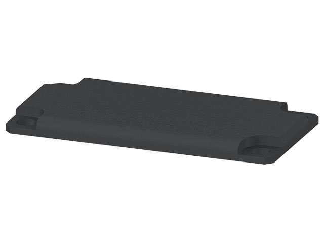 End Cap 40x80, black
