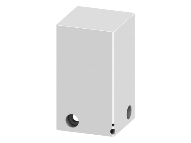 Contour piece for the 3 axis adjustment block80x80x135