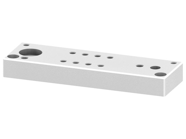 Foot Plate 80x260 for center bushing+Screwed Joints