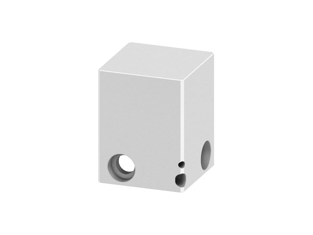 Contour piece for the 3 axis adjustment Block 50x50x62