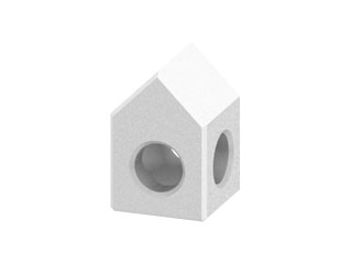 Deltablock 25x25x37.5 90°