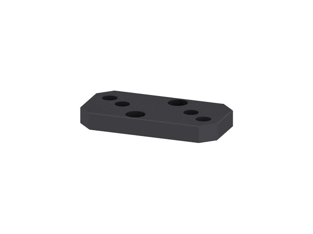 Fastener Attachment Plate, schwarz