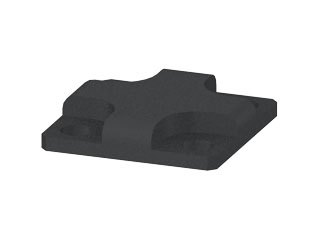 End Cap 25x25, black