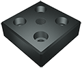 Crane Plate 80x80 M16, black