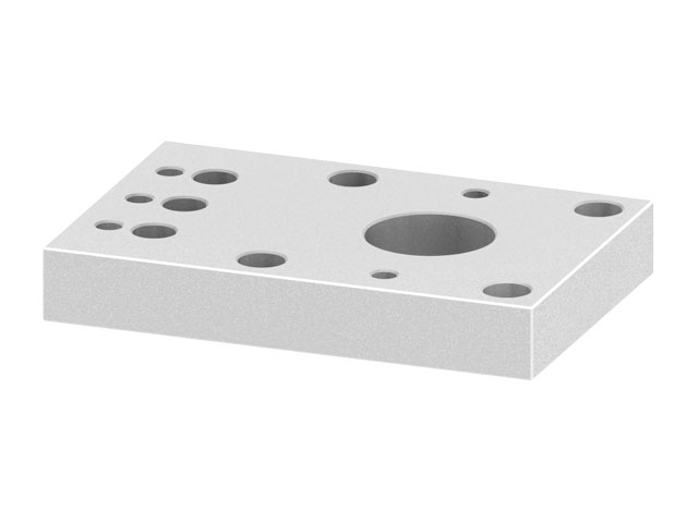 80x120x18 For Mounting Plate Contour Piece