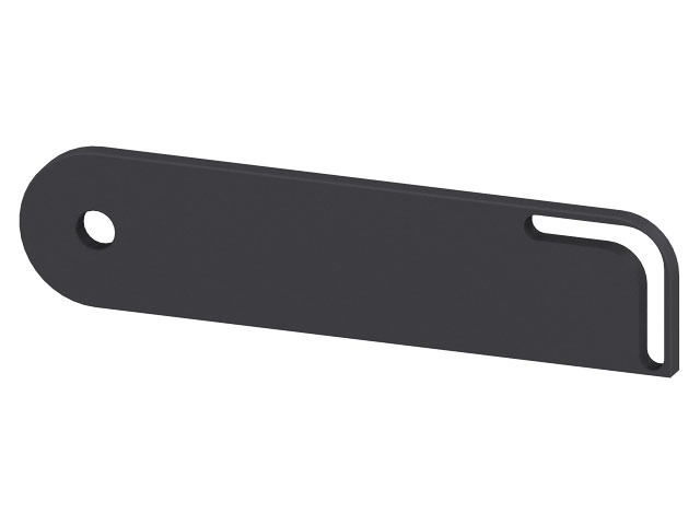 Extension arme 150mm, with hole pattern, black