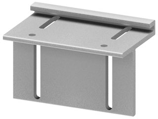 Support Angle 100 12/23, grooved