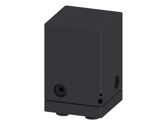 3 axis adjustment Block 80x80x120, black