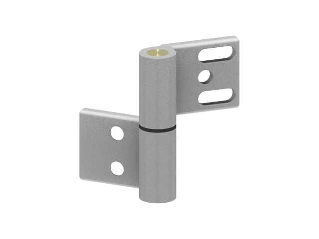 Hinge, Al, with 12mm bolt, 2-pcs