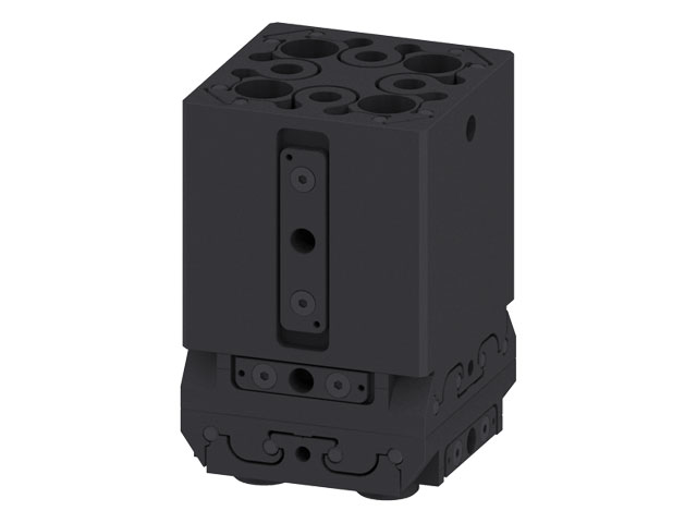 3 axis adjustment unit - slide system 80x80, black