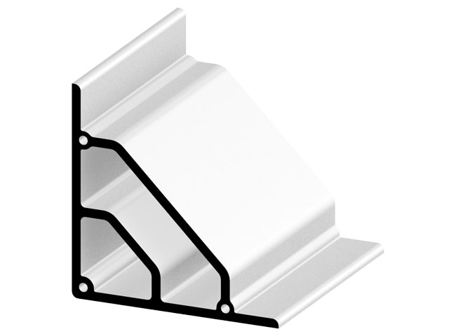 Angle Profile 120x120 bridge, natural