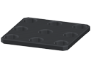 Mounting plate R40 120x120x8,5, black