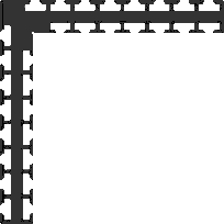 Corner joining Profile, natural