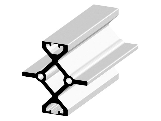 Double Track Profile 80x80, natural