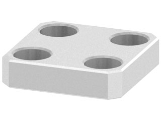 Mounting Plate R40 80x80x16