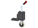 Lifting Castor Unit, with Fixed Castor