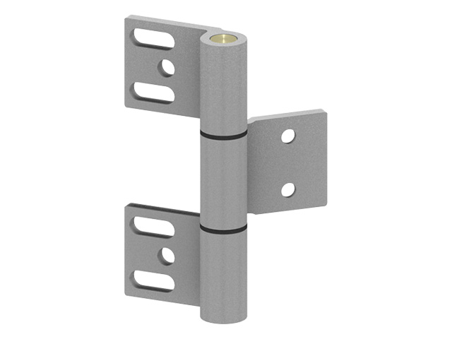 Hinge, Al, with 12mm bolt, 3-pcs