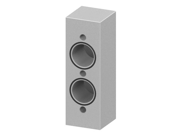 Pneumatic End Block 40x120