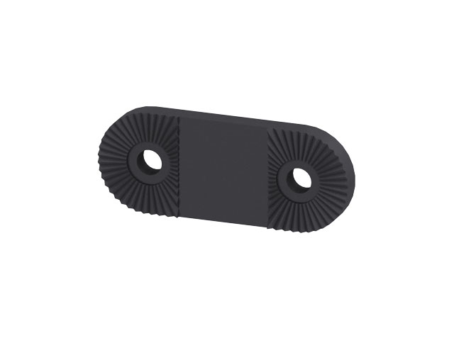 Extension Clip 60mm, toothing, black