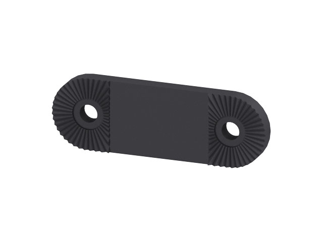Extension Clip 80mm, toothing, black