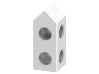 Deltablock 25x25x62.5 90°