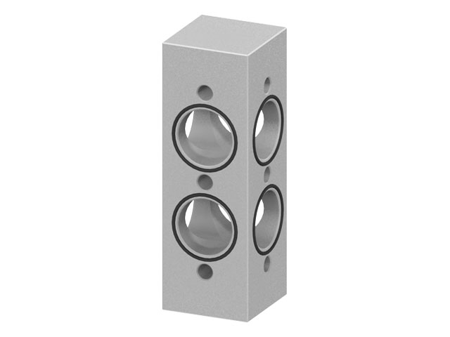 Pneumatic Cross Connector 40x120
