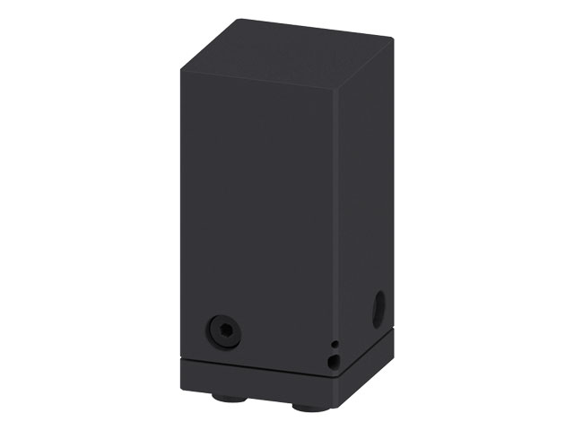 3 axis adjustment Block 80x80x160, black