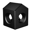 Deltablock 25x25x31,25 120°, black