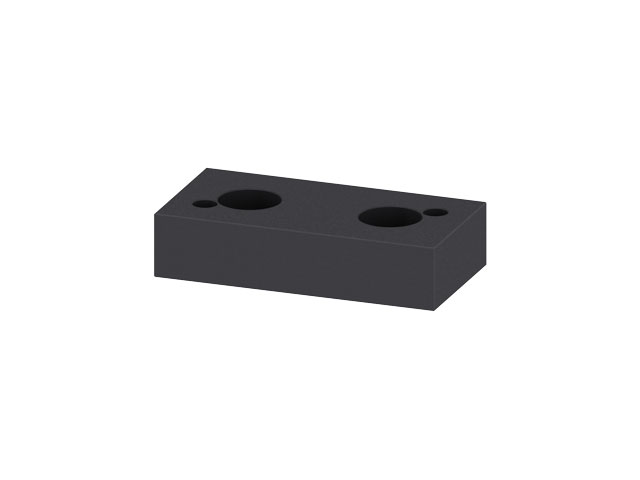 Base Plate 40x80 for Joint Arm System, black