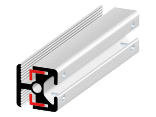 Clamp Profile 30 180°, with strips